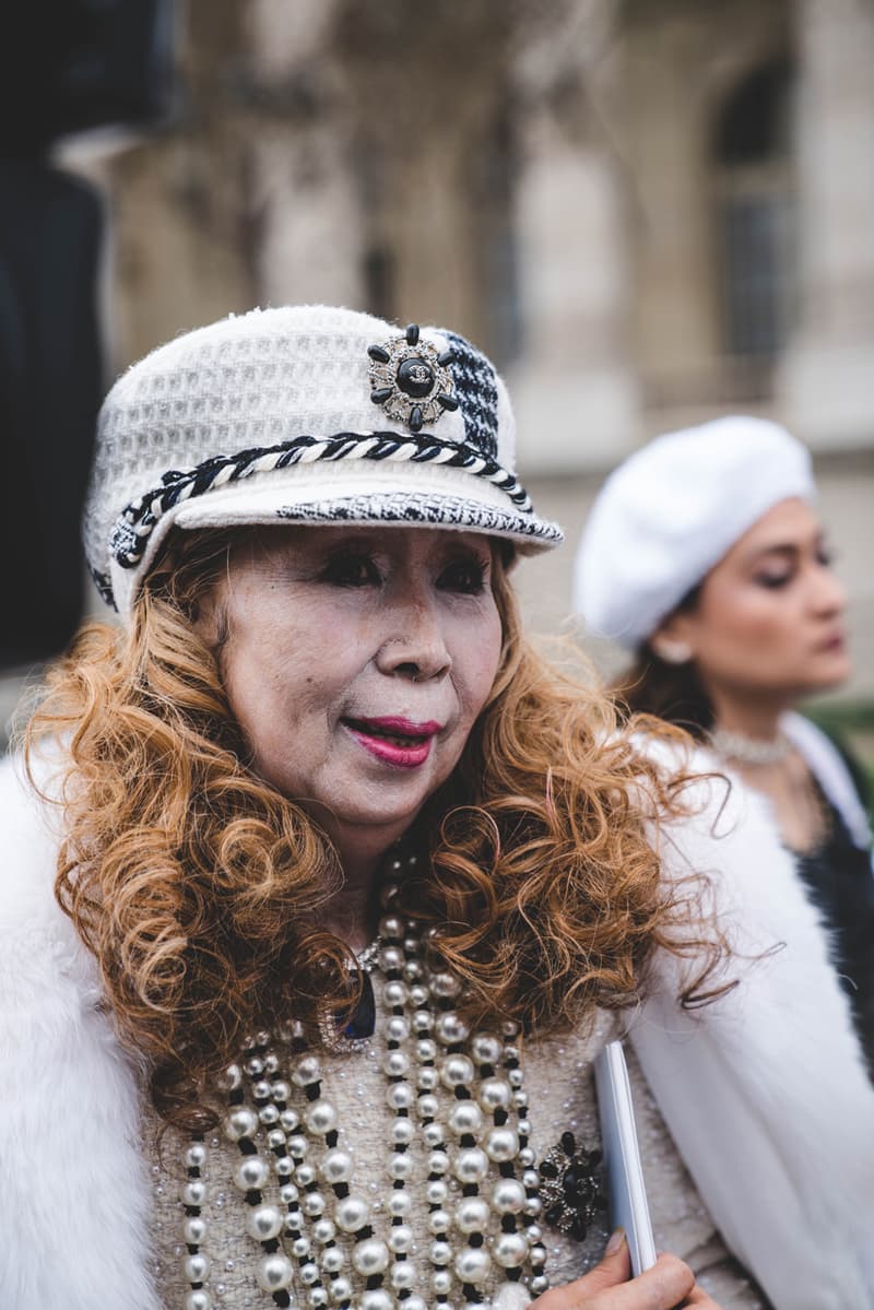 Chanel FW19 Paris Fashion Week Street Style runway collection fall winter 2019 karl lagerfeld guest attendee pfw 