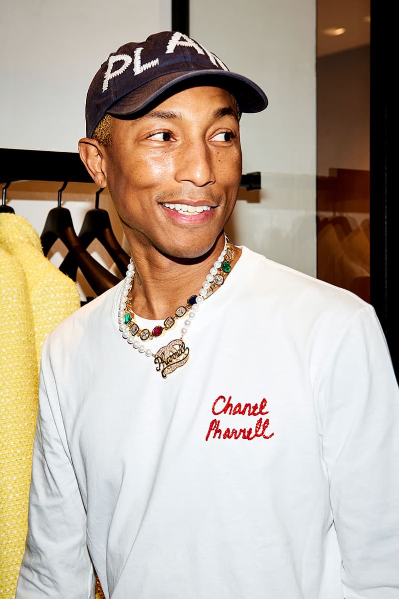 Chanel Pharrell SS19 Collection Seoul Debut Pharrell Williams Karl Lagerfeld jewelry clothes loafers bags accessories bucket hat release info price drop date