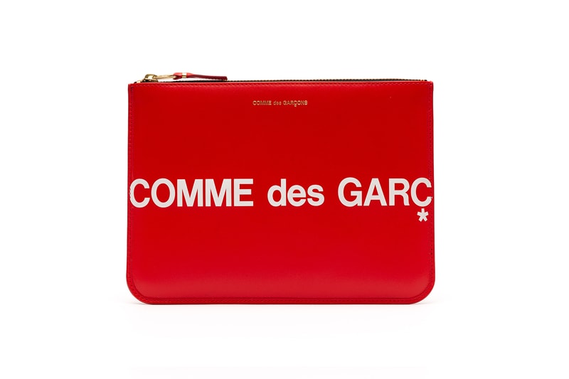 COMME des GARÇONS Red Black Logo Wallets Release info drop date I.T rei kawakubo dover street market CDG huge logo collection supreme 