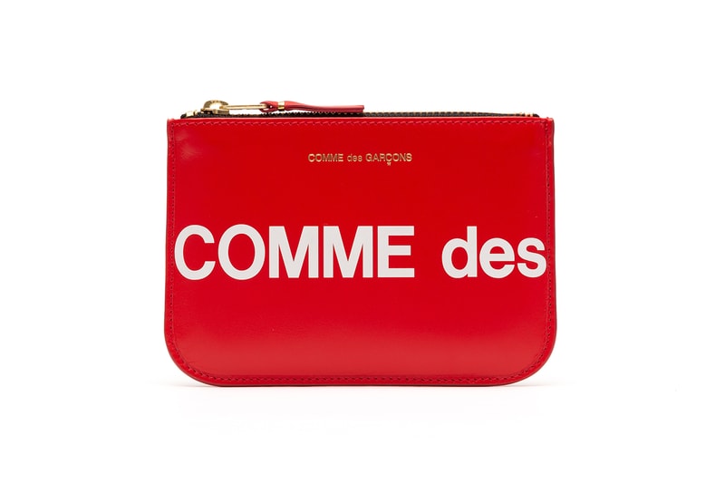 COMME des GARÇONS Red Black Logo Wallets Release info drop date I.T rei kawakubo dover street market CDG huge logo collection supreme 