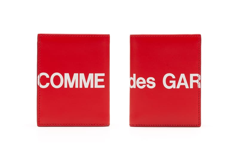 COMME des GARÇONS Red Black Logo Wallets Release info drop date I.T rei kawakubo dover street market CDG huge logo collection supreme
