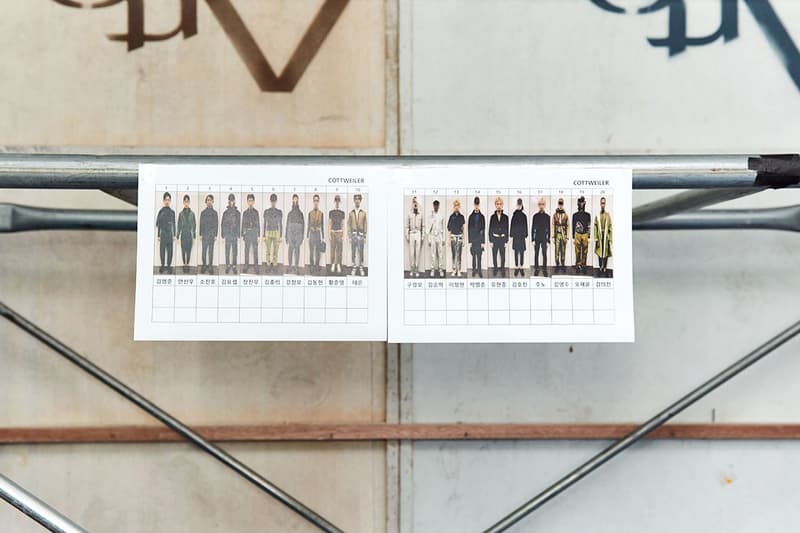 Cottweiller Seoul Fashion Week Fall Winter 2019 FW19 Back Stage BTS Behind The Scenes BFA British Fashion Association Ben Corrtell Matthew Dainty The Lost Art of Cruising Reebok