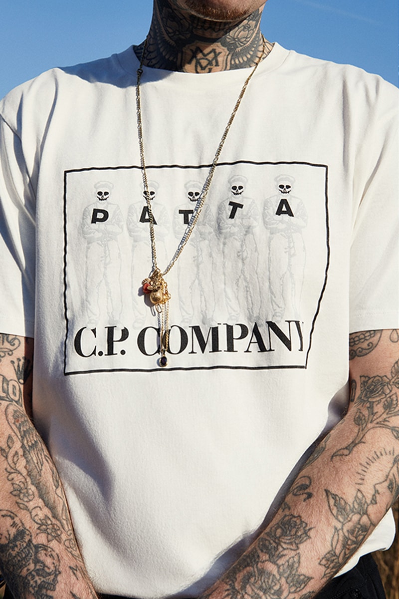 C.P. Company Patta Capsule Collection release info drop price pricing stockist beams t nylon metal jackets goggles vest graphic tees t-shirts bucket hats fleece zip ups 
