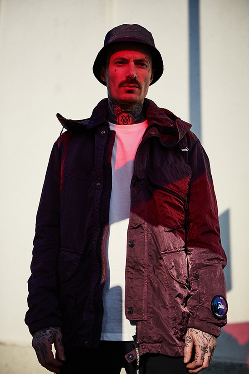 C.P. Company Patta Capsule Collection release info drop price pricing stockist beams t nylon metal jackets goggles vest graphic tees t-shirts bucket hats fleece zip ups 
