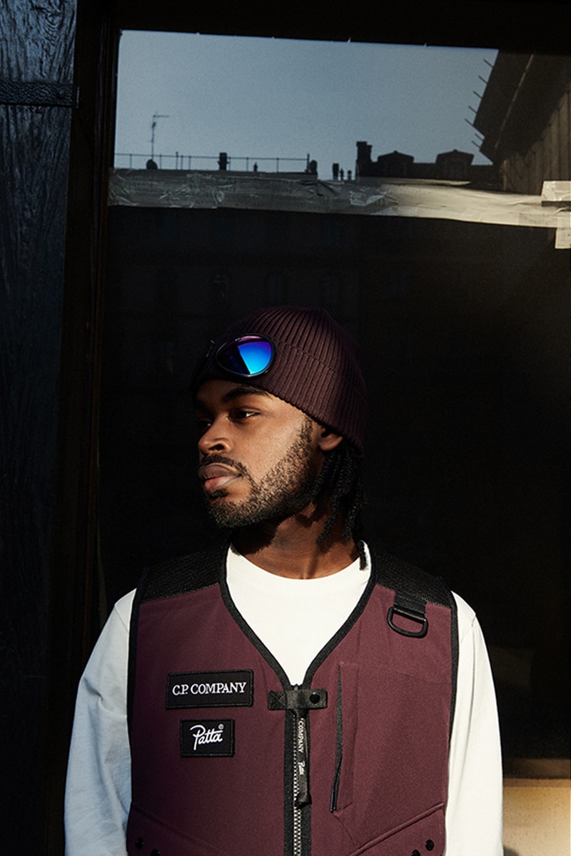 C.P. Company Patta Capsule Collection release info drop price pricing stockist beams t nylon metal jackets goggles vest graphic tees t-shirts bucket hats fleece zip ups 