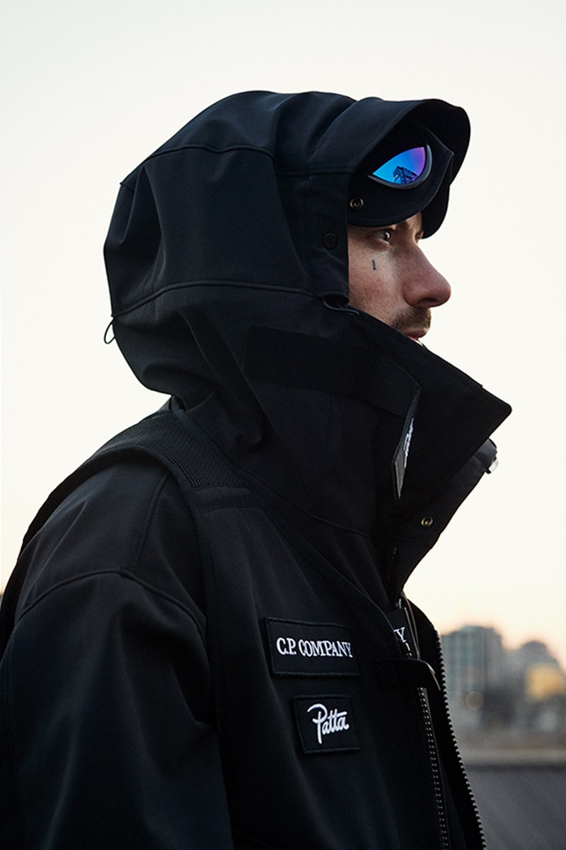 C.P. Company Patta Capsule Collection release info drop price pricing stockist beams t nylon metal jackets goggles vest graphic tees t-shirts bucket hats fleece zip ups 