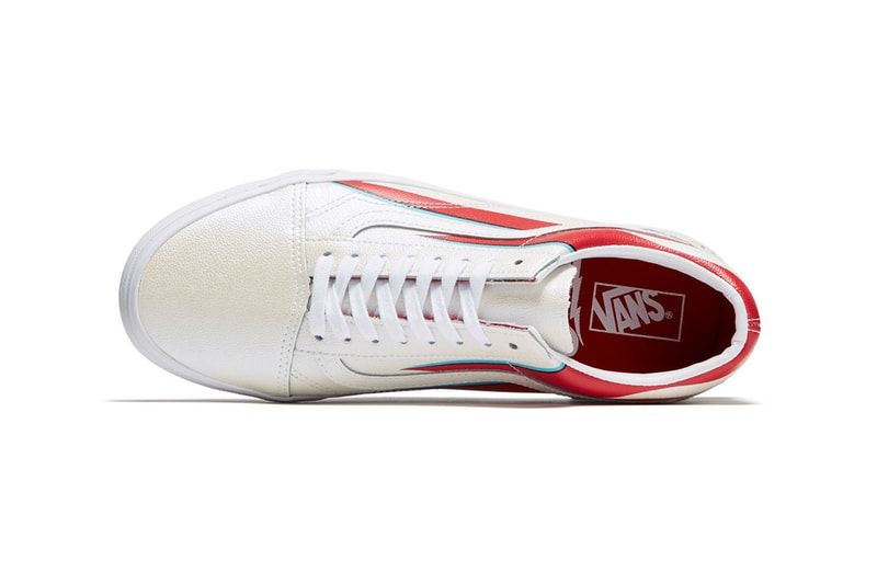 David Bowie Vans Sneaker Collection Vans era ziggy stardust slip-on 47 V dx old skool era release date info space oddity lightning bolt Hunky Dory fuzzy suede 