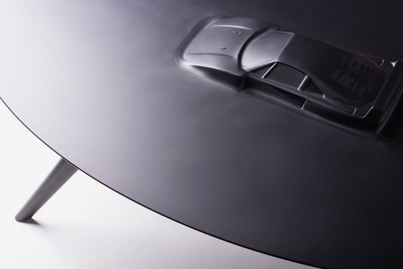 Discommon Releases Tailor-Made Coffee Tables With Emerging Vehicle Silhouettes car motorsport design furniture