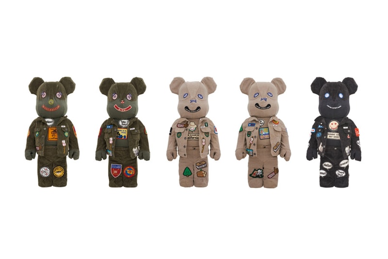 DRx Romanelli x Guess Jeans USA x ALM x Medicom Toy BE@RBRICKS bearbrick bearbicks release info pricing 1000% one-of-a-kind medicom toy plus drop date info 