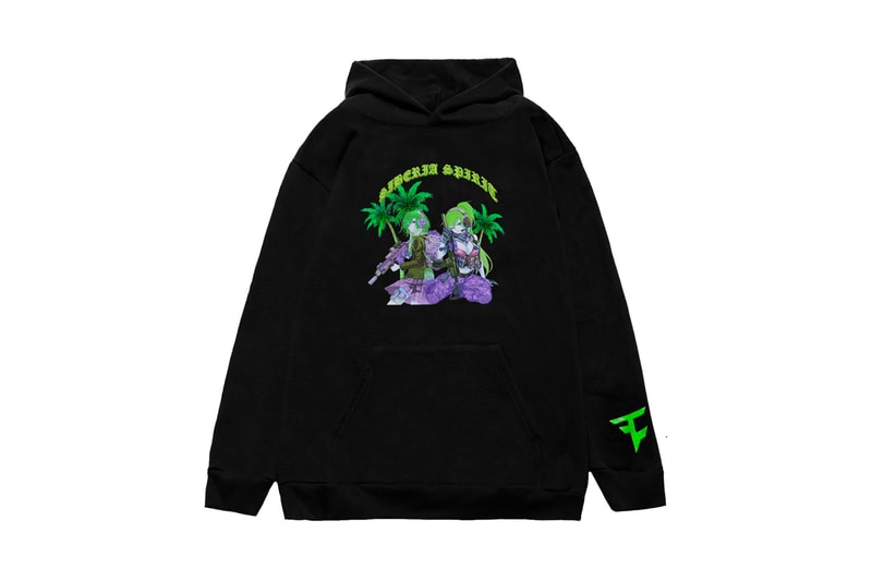 FaZe Clan Siberia Hills Hoodie Release Black Green Anime Call of Duty Spirit