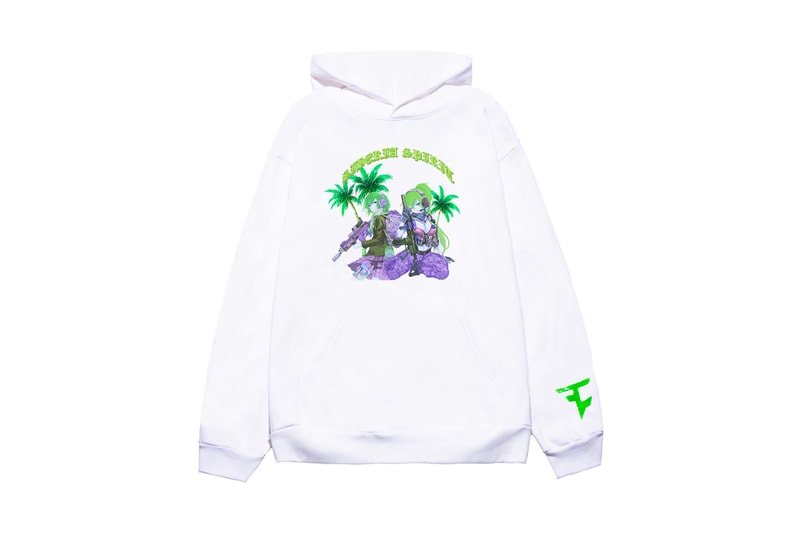 FaZe Clan Siberia Hills Hoodie Release Black Green Anime Call of Duty Spirit