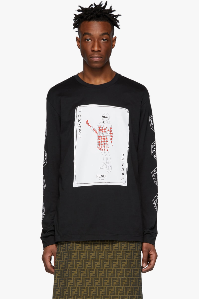 fendi jokarl graphic tshirt tee joker card spring summer 2019 