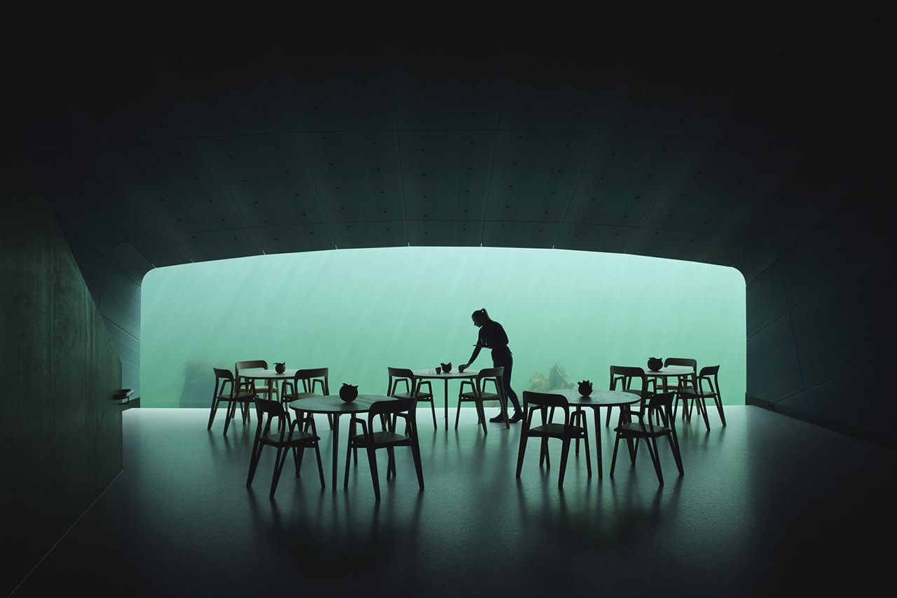 Snohette Underwater Under Restaurant Norway Visit Eat Reserve Details First Look Completed Inside Architecture Design