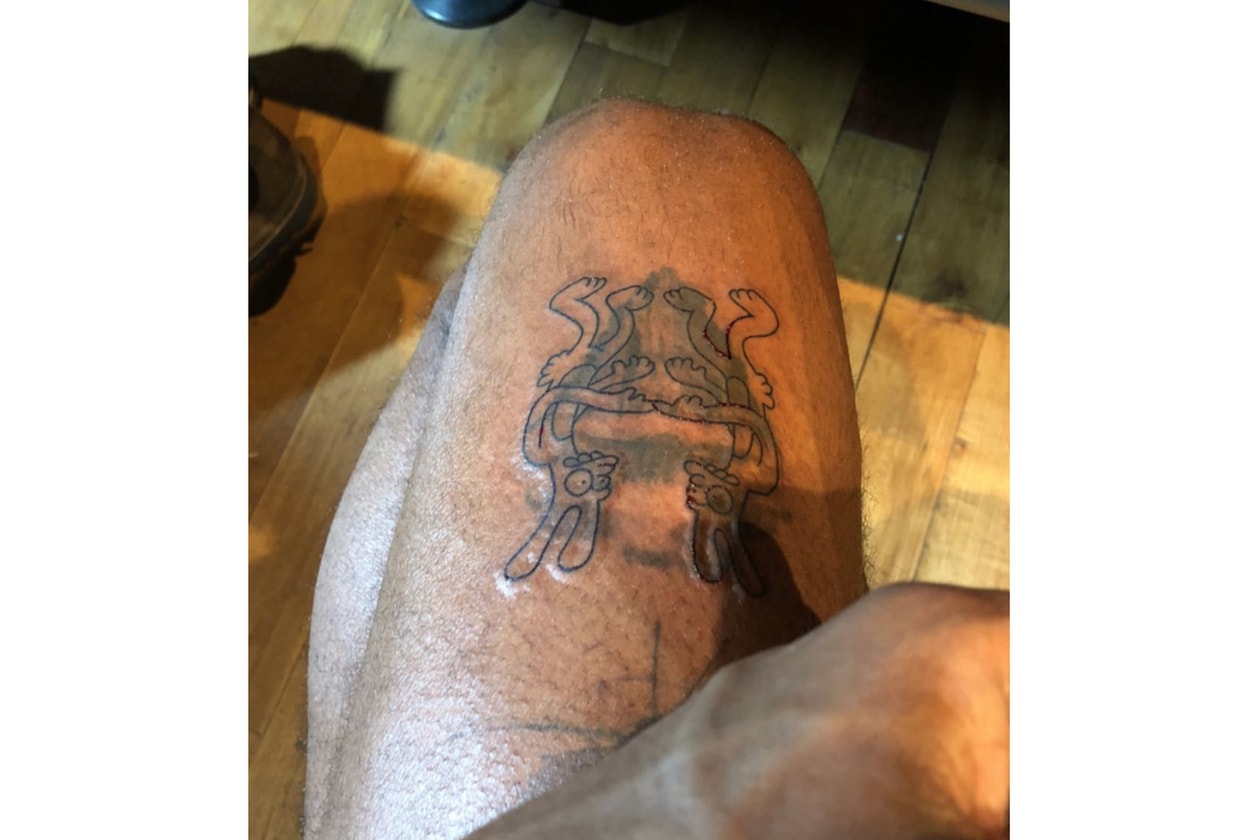 Frank Ocean's Matt Groening Homo vs Hetero Tattoo