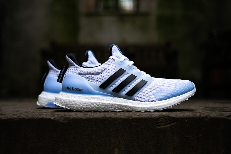 adidas ultraboost game of thrones hbo sneaker collaboration targaryen lannister stark dragon night's watch white walkers king iron throne season 8 what to expect buy win purchase closer look details
