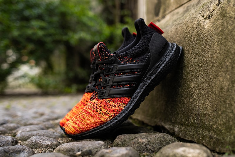 adidas ultraboost game of thrones hbo sneaker collaboration targaryen lannister stark dragon night's watch white walkers king iron throne season 8 what to expect buy win purchase closer look details