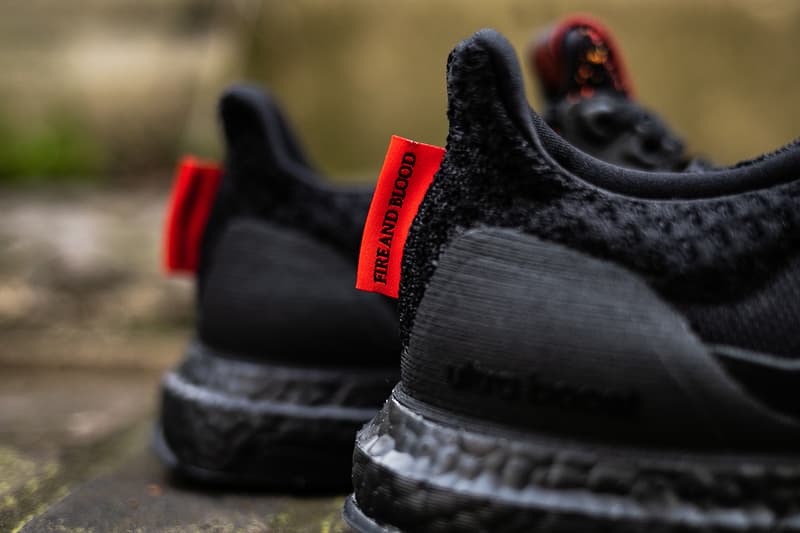 adidas ultraboost game of thrones hbo sneaker collaboration targaryen lannister stark dragon night's watch white walkers king iron throne season 8 what to expect buy win purchase closer look details