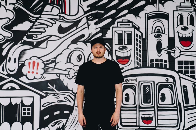 greg mike nike snkrs atlanta mural installation popup 