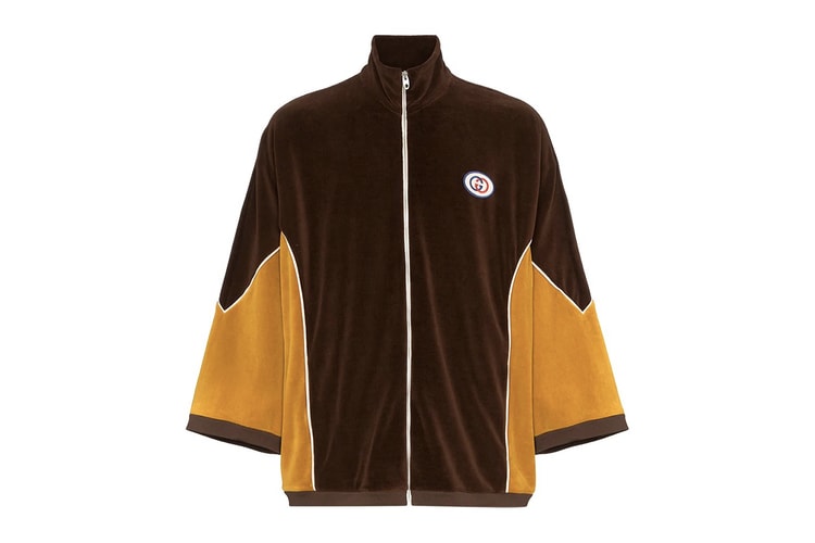 Gucci Releases SS19 Runway Velour Kimono Track Jacket & Baggy Sweatpants