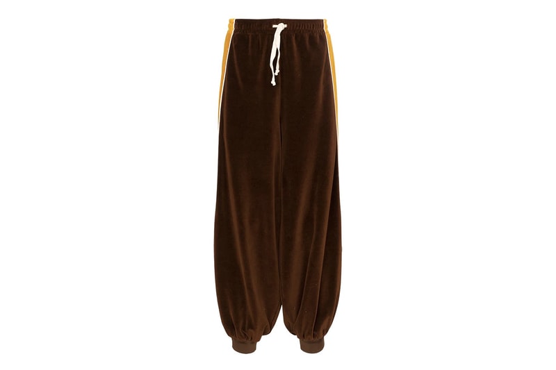 Gucci Sultan Baggy Velvet Track Pants Kimono Sleeve Bomber Jacket Tracksuit Two Piece Look Spring Summer 2019 SS19 Collection Streetwear Italian Crafted Midrise Fashion Ready To Wear 90s 1990  