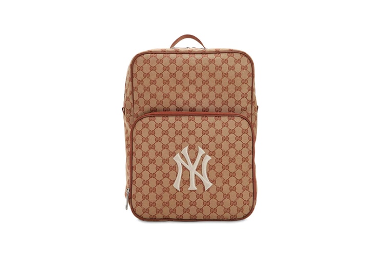 Gucci GG Supreme Backpack Brings Back NY Yankees Logo