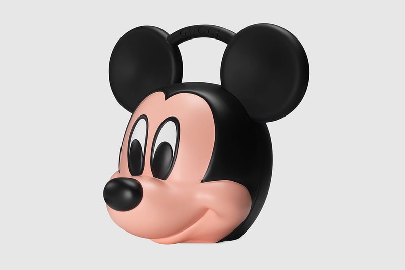 Gucci x Disney Mickey Mouse 3D Printed Plastic Bag case spring summer 2019 release collection runway ss19 paint head