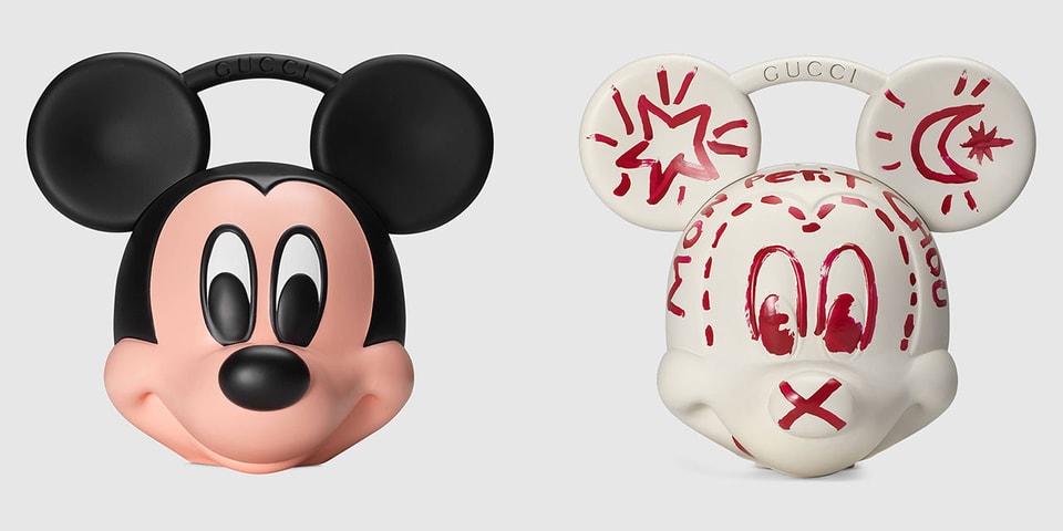 Gucci x Disney Mickey Mouse 3D-Print Plastic Bag