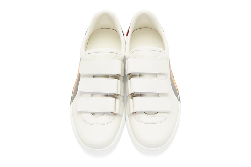 Gucci New Ace Sneakers Release Red Velcro Straps GG Logo Green