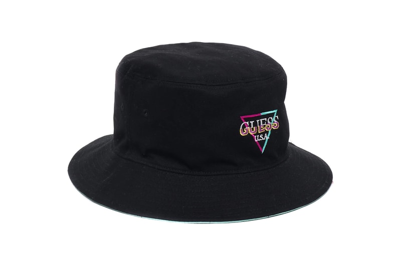 atmos Guess Capsule Collection SS19 Spring Summer 2019 Release Cut and Sew Split T Shirts Multi Logo Vintage Pastel OG Bucket Hat Jersey Sweat Loopack Old School Waist Bum Bag