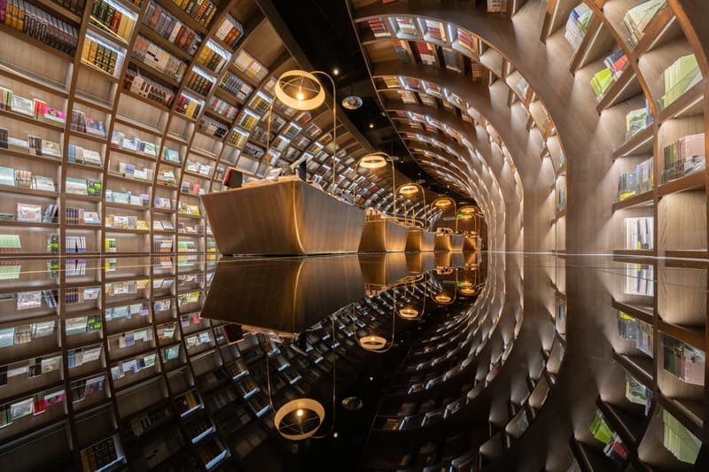 guiyang zhongshuge bookstore xliving architecture architects cave optical illusion design