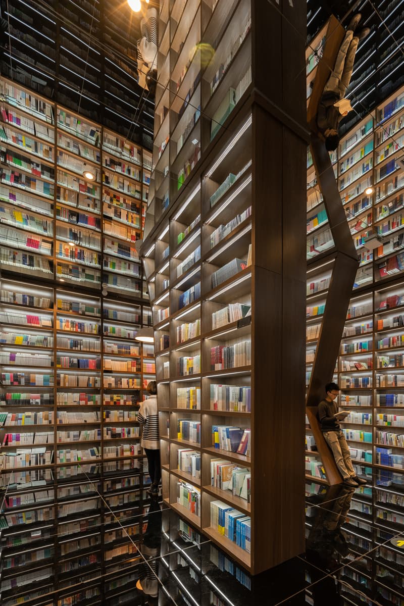 guiyang zhongshuge bookstore xliving architecture architects cave optical illusion design