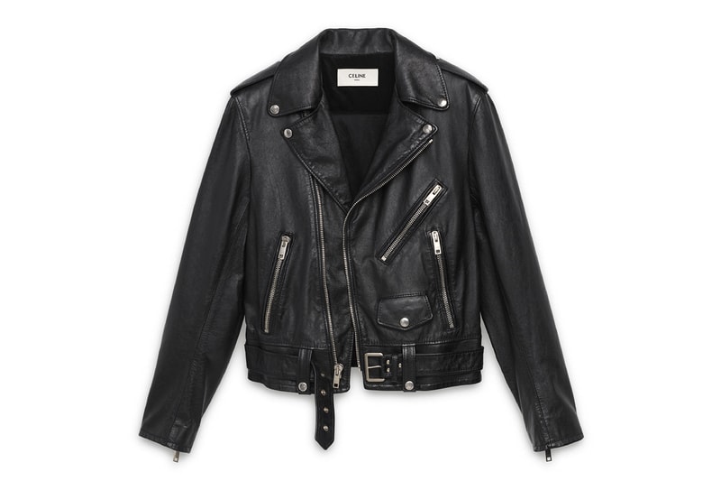 Hedi Slimane Debut CELINE Collection Online Release Available Leather Suit Jacket Pants T shirt