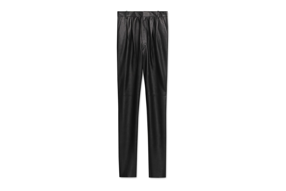 Hedi Slimane Debut CELINE Collection Online Release Available Leather Suit Jacket Pants T shirt