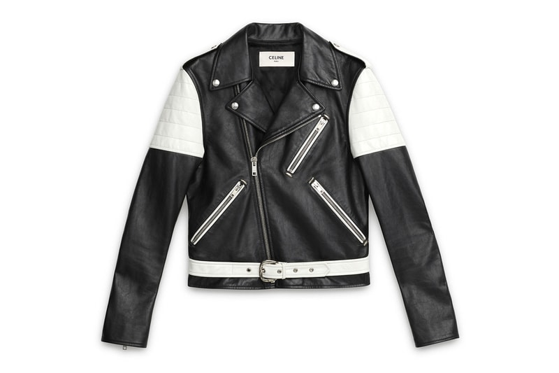 Hedi Slimane Debut CELINE Collection Online Release Available Leather Suit Jacket Pants T shirt