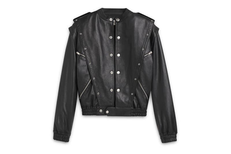 Hedi Slimane Debut CELINE Collection Online Release Available Leather Suit Jacket Pants T shirt