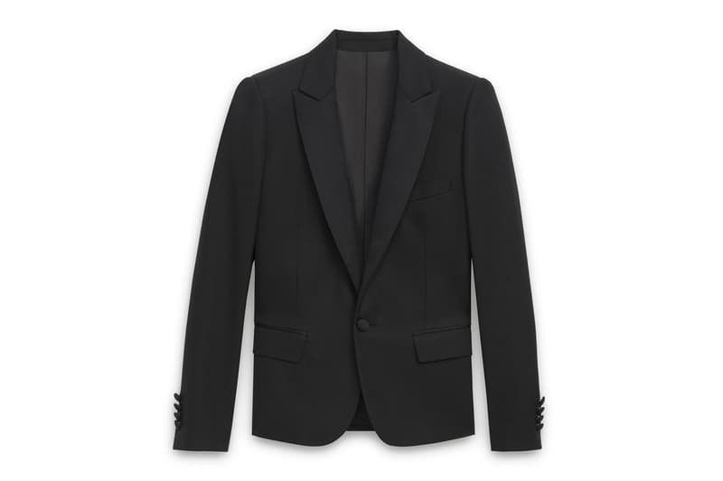 Hedi Slimane Debut CELINE Collection Online Release Available Leather Suit Jacket Pants T shirt