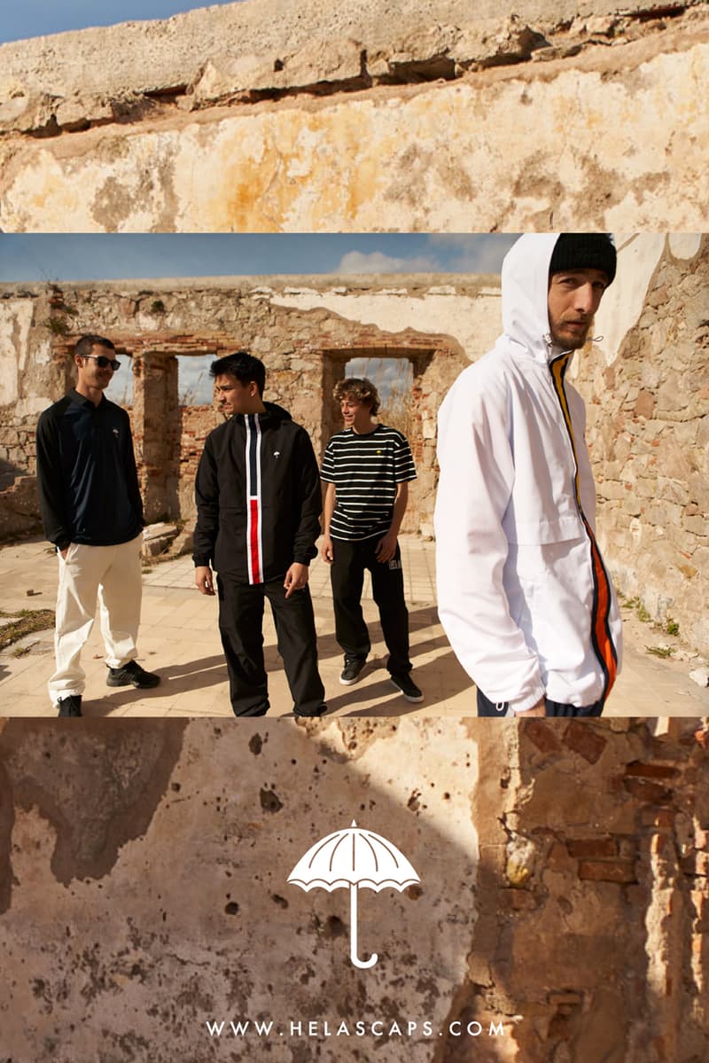 Hélas Spring Collection Lookbook Caps Shirts Tracksuits