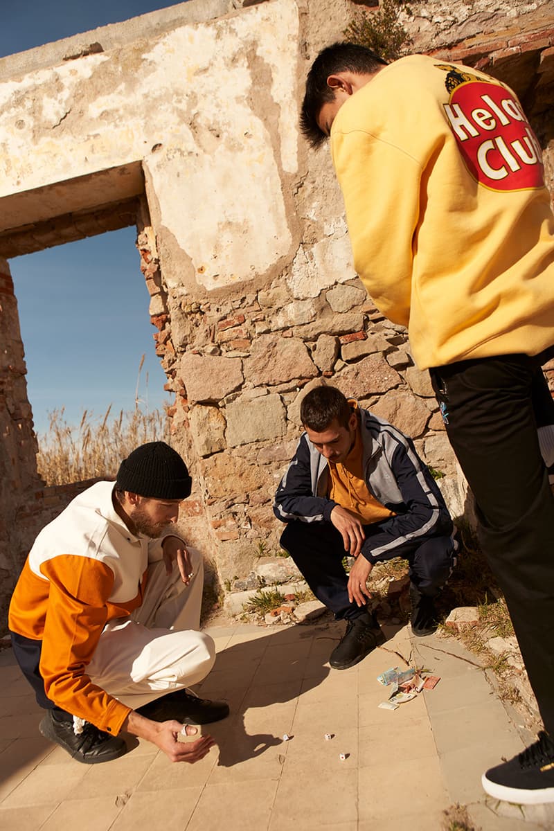 Hélas Spring Collection Lookbook Caps Shirts Tracksuits