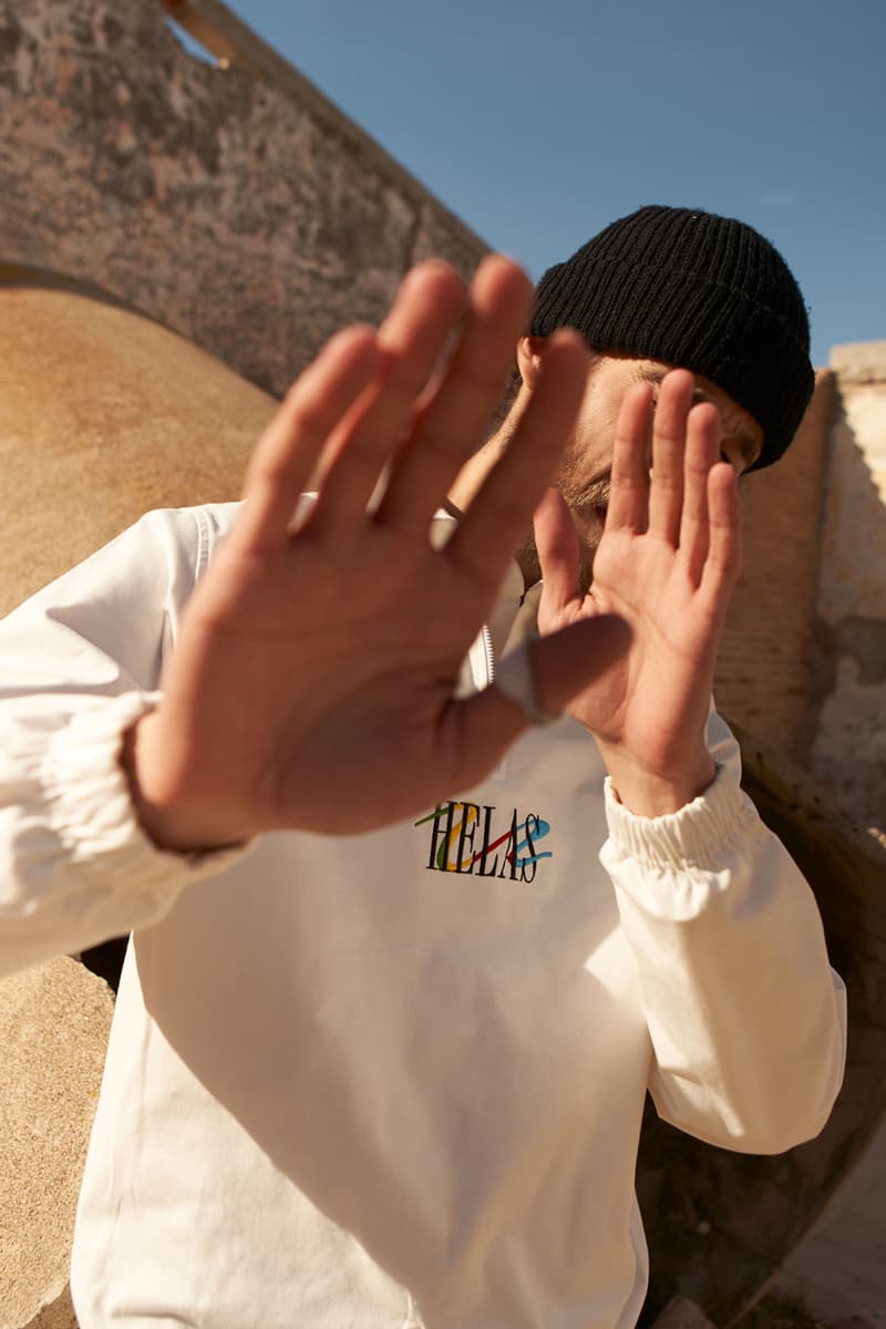 Hélas Spring Collection Lookbook Caps Shirts Tracksuits