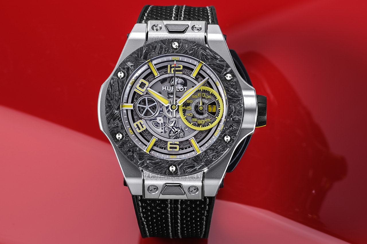 Hublot Big Bang Scuderia Ferrari Anniversary Model Watch Limited Editions 3D Carbon Geneva, Paris, London, New York, Hong Kong, Dubai, Tokyo, Singapore Swiss