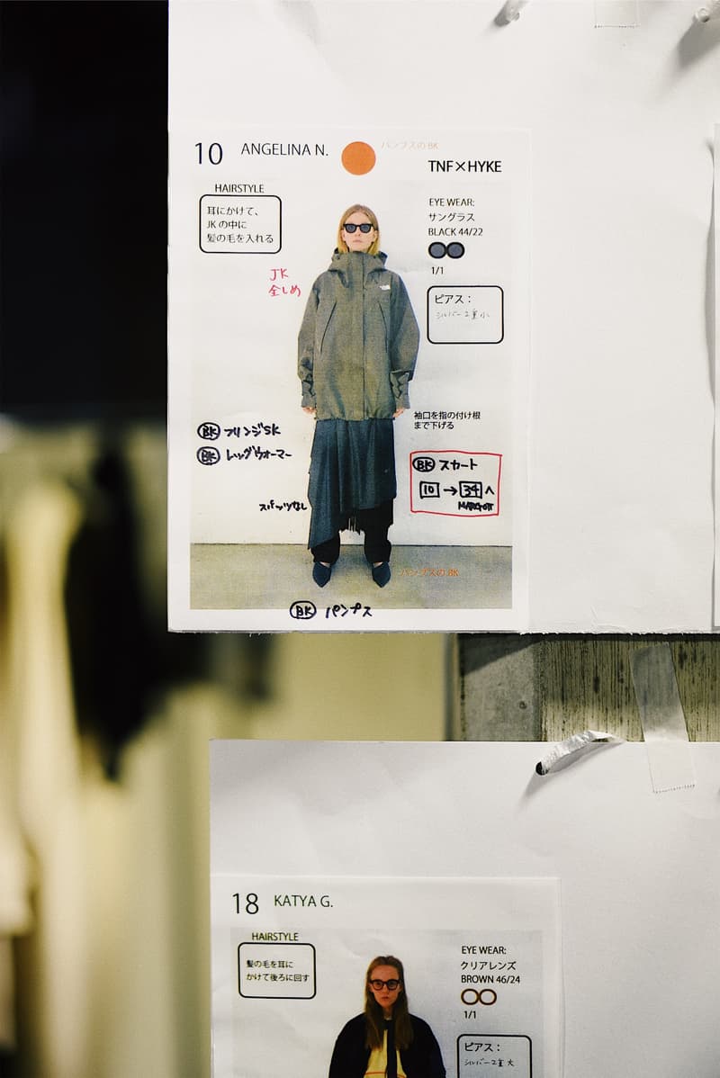 hyke the north face fall winter backstage photos fashion apparel clothing merchandise fashion style 