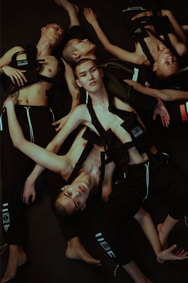 IISE Spring/Summer 2019 Collection Lookbook Korea Seoul history riots police ss19 molotov cocktails anorak cargo trousers t-shirts pants vests technical