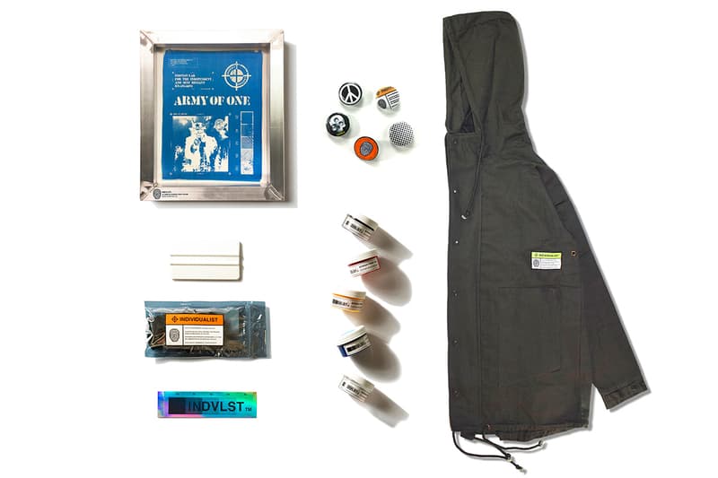 INDVLST Lab Screen Print Kit Volume 2 Release Army of One T Shirt M65 Field Coat Automated Print Program