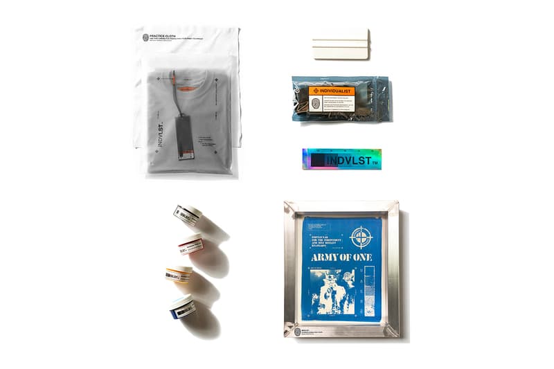 INDVLST Lab Screen Print Kit Volume 2 Release Army of One T Shirt M65 Field Coat Automated Print Program