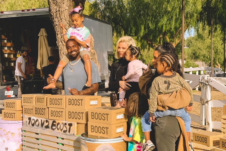 Kanye West and Fam Set up YEEZY Lemonade Stand for Charity