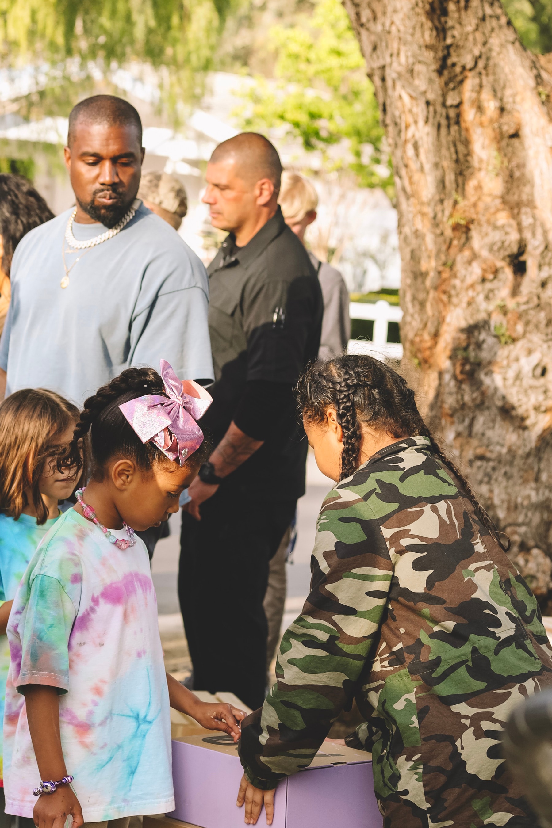 Kanye West Sets up YEEZY Lemonade Stand for Charity Kim Kardashian YEEZY Boost 700 V2 “Geode” north west adidas pop ups