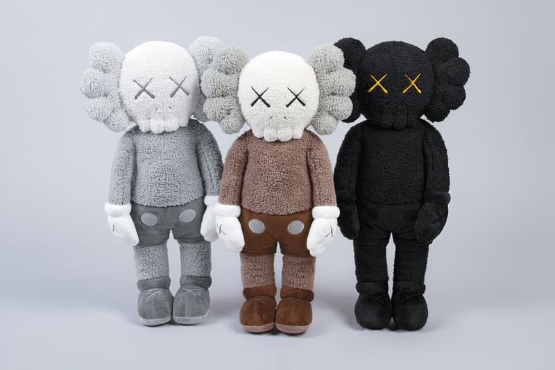 KAWS KAWS:HOLIDAY Plush Set Release Hong Kong Black White Brown Buy