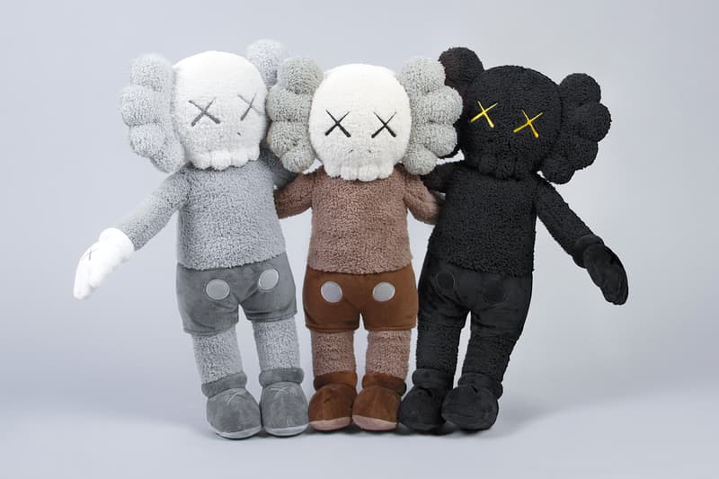 KAWS KAWS:HOLIDAY Plush Set Release Hong Kong Black White Brown Buy