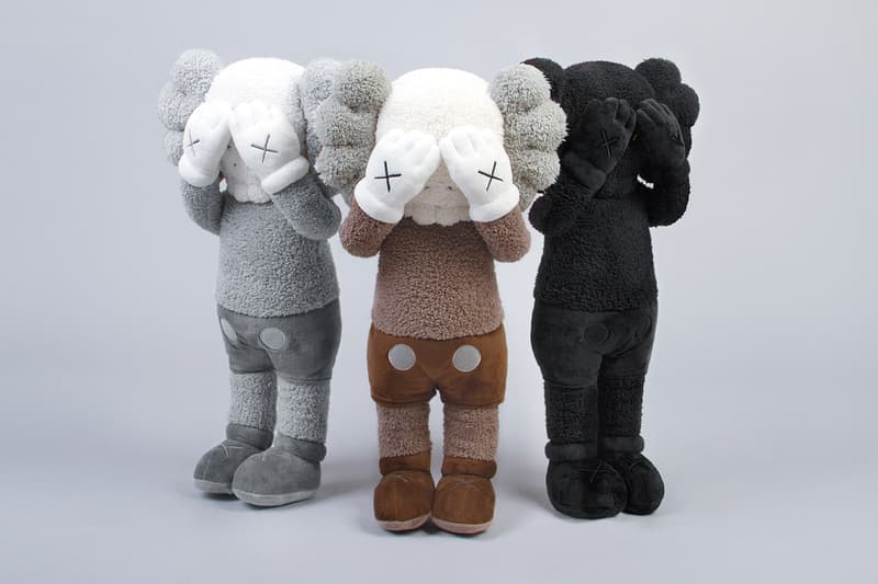 KAWS KAWS:HOLIDAY Plush Set Release Hong Kong Black White Brown Buy