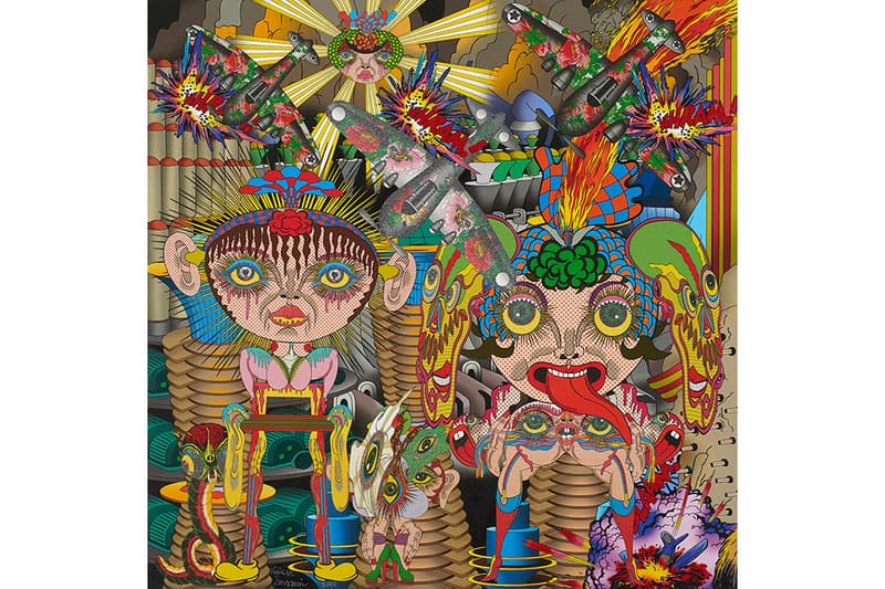 keiichi tanaami the room of menace exhibition artworks paintings